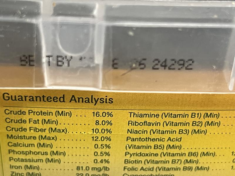 Lot and expiration unreadable