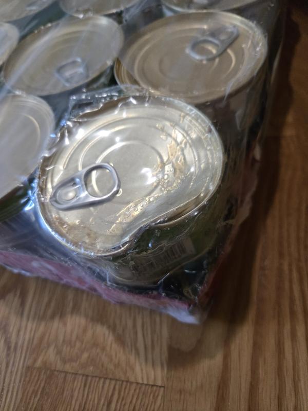 7 damaged cans, 5 with broken seals rendering them useless