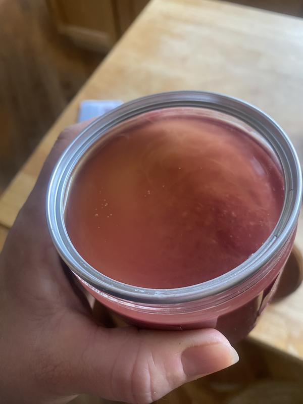 The oil on top upon opening