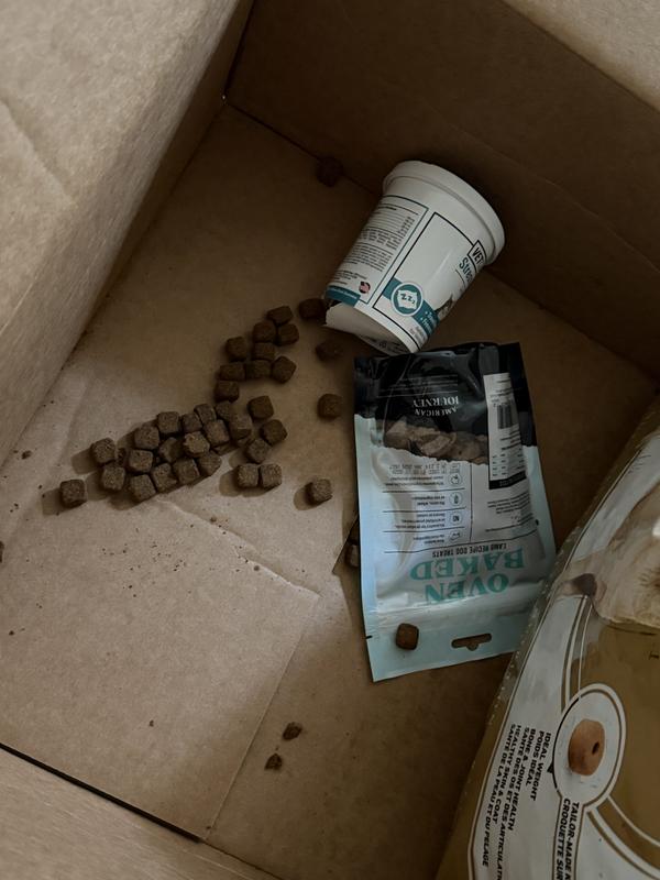 Crushed container caused loss of 1/3 of Stress Away