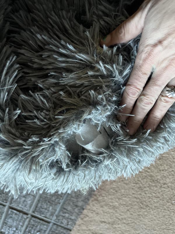 Just like that! Her paw tore through it so easily.