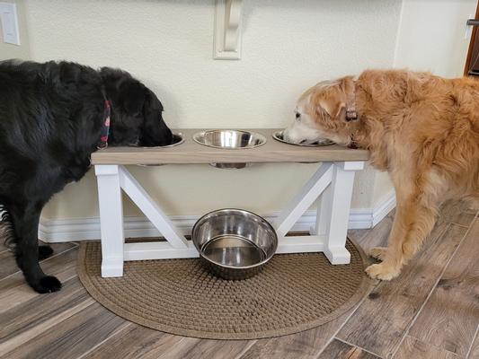 Handmade Metal dog bowl feeder rustic and functional-Raised dog feeder –  BearwoodEssentials-Elevated Pet Feeders