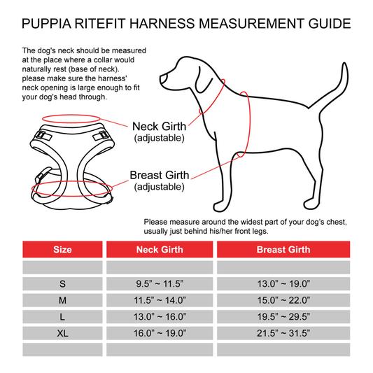 Discontinued - PUPPIA RiteFit Polyester Back Clip Dog Harness, Red ...