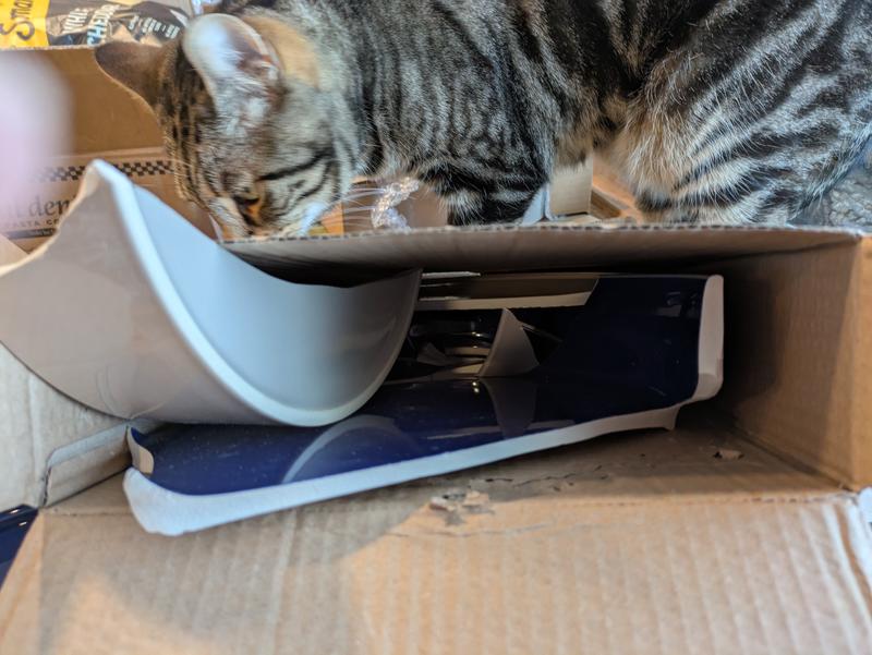 Completely shattered and sharp, dangerous to even throw away