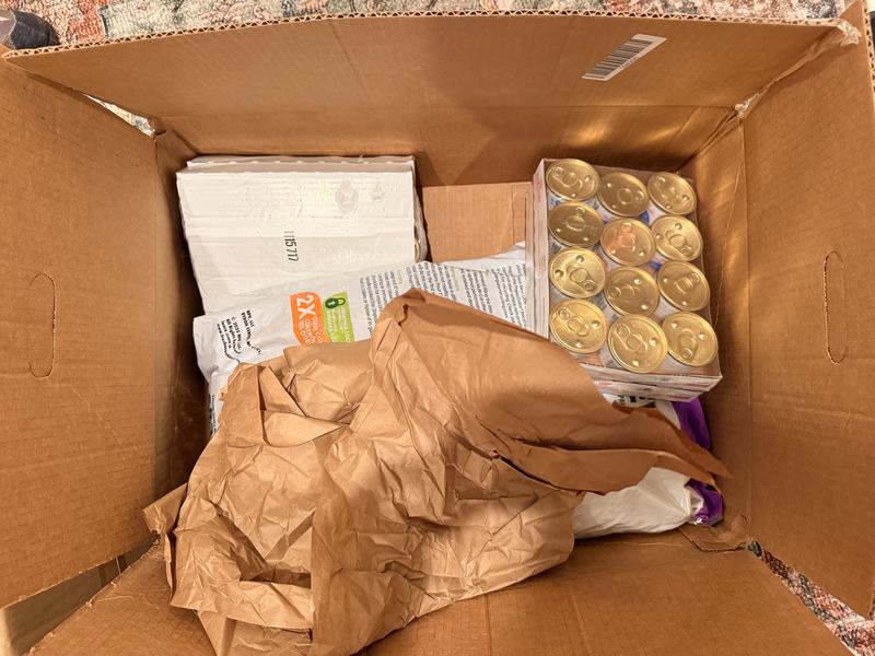 $150 of products thrown in a box