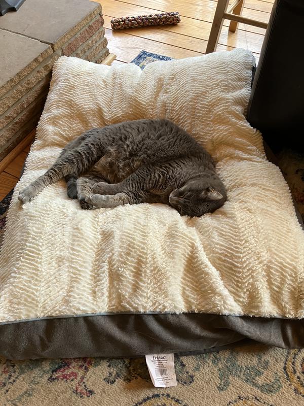 Frisco Self Warming Pillow Rectangular Pet Bed, Blue, 24