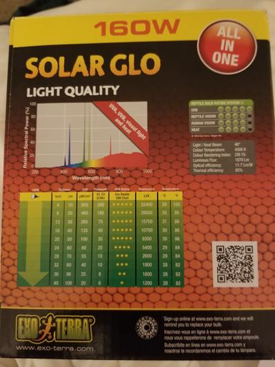 Ampoule Solar Glo simulant la lumière du soleil, 80 W - EXO TERRA