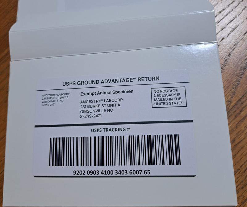 Easy instructions for free return of the kit