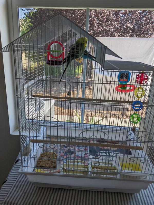 Villa Top Small Bird Cage - white