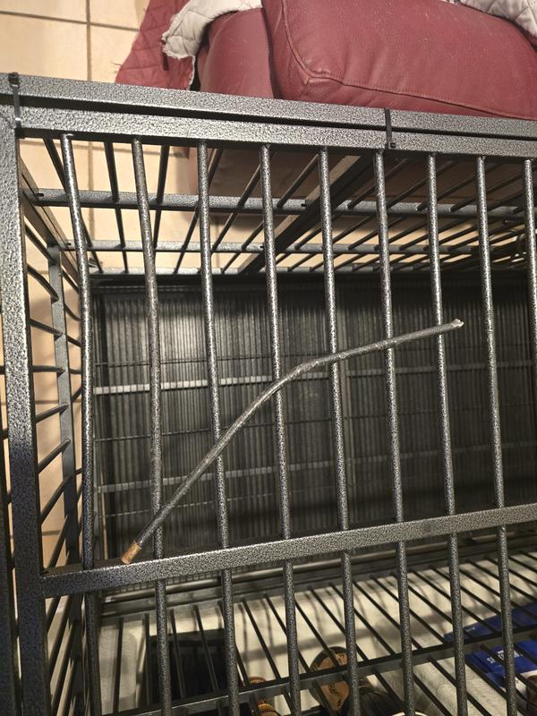 Bent bars and broken piece