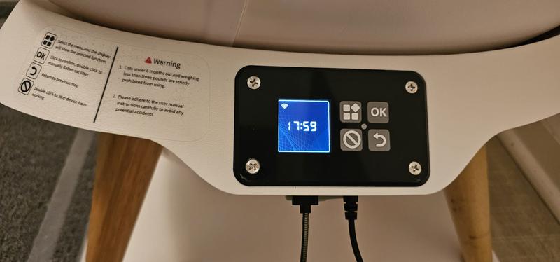 control panel with nice display screen