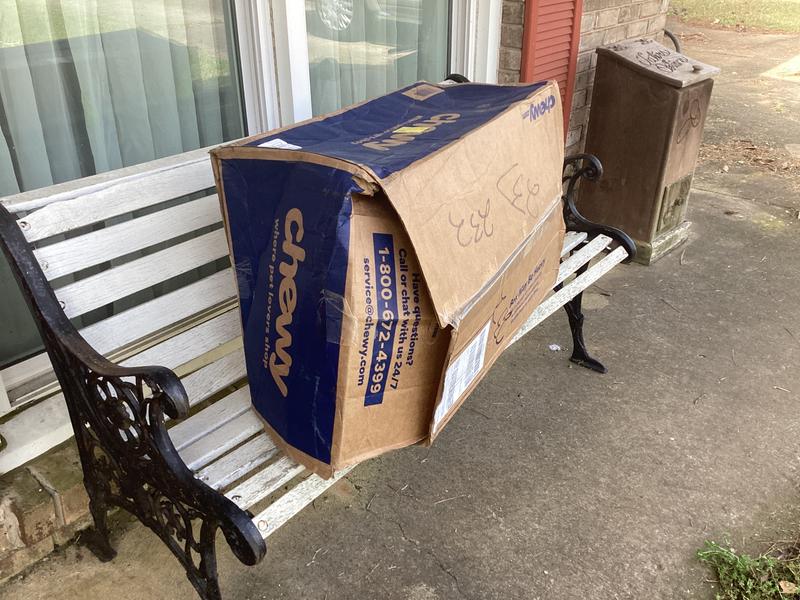 A beat up box!