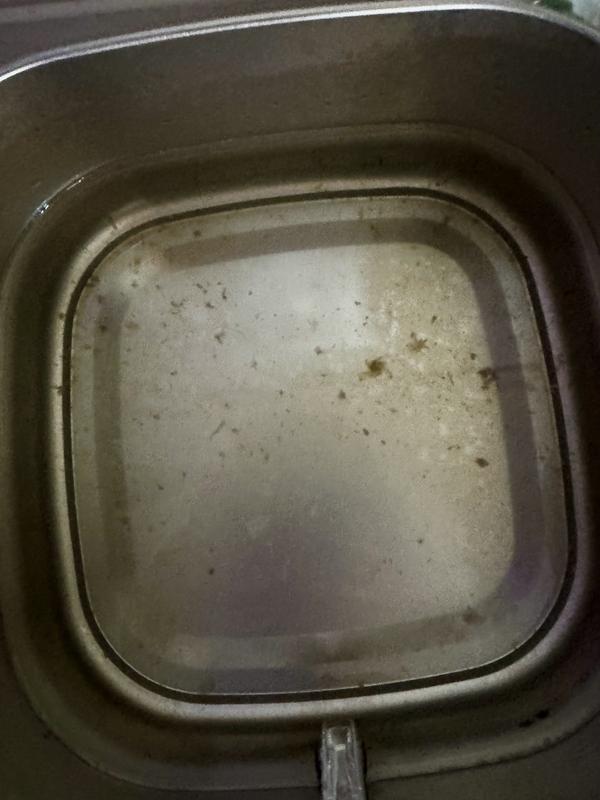 It’s debris that somehow clogged it. It has since been thoroughly cleaned