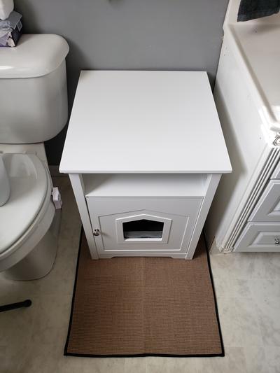 arf pets designer enclosed cat litter box Large Cat Litter Box Cabinet – Arf Pets main image 1