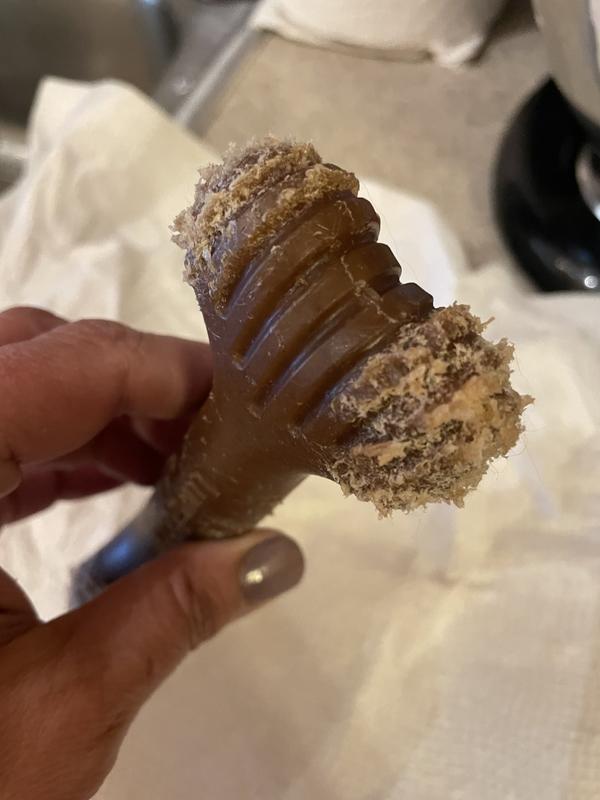 after less than two hours this is what the bone looked like!!!