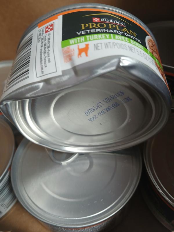 Severely dented cans.