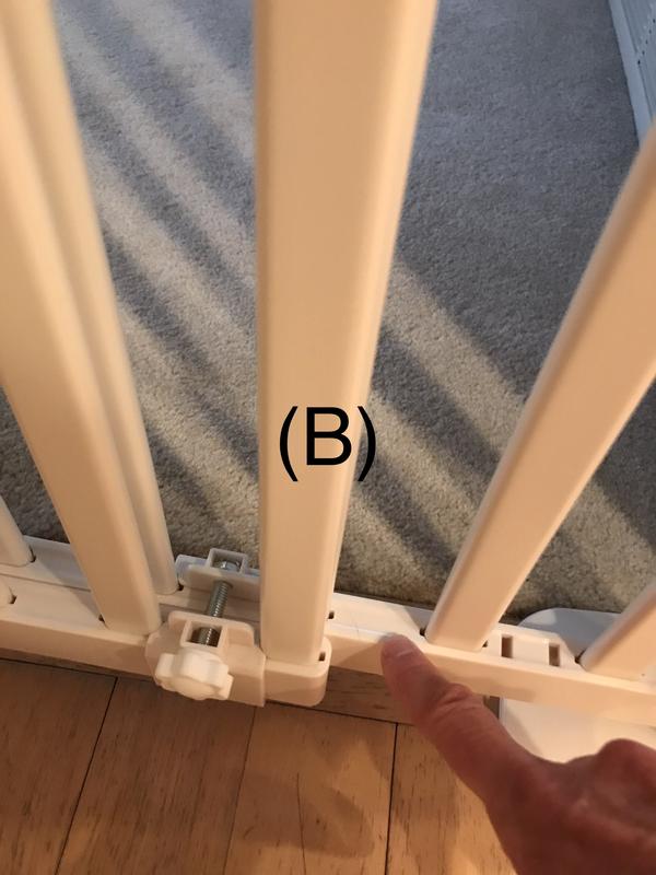 Where to initially attach Lower Extension Piece Fixing Part