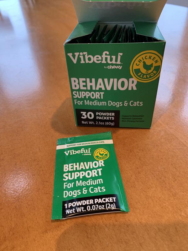 VIBEFUL Behavior Support Powder Calming Supplement for Medium Dogs