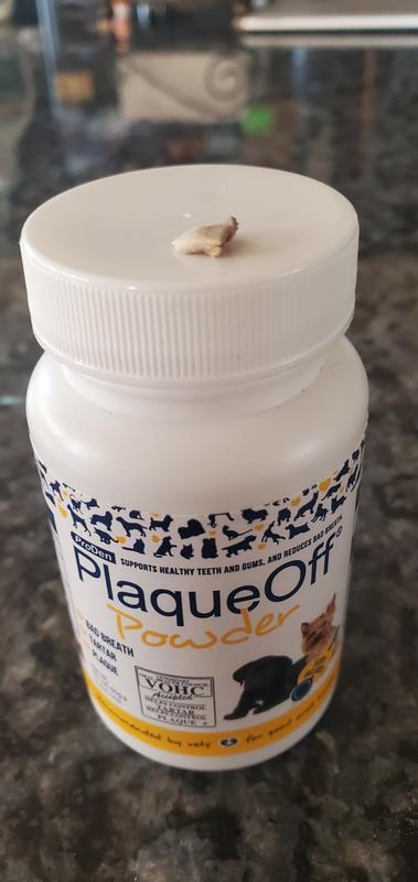 That's plaque on the lid not a tooth! :)