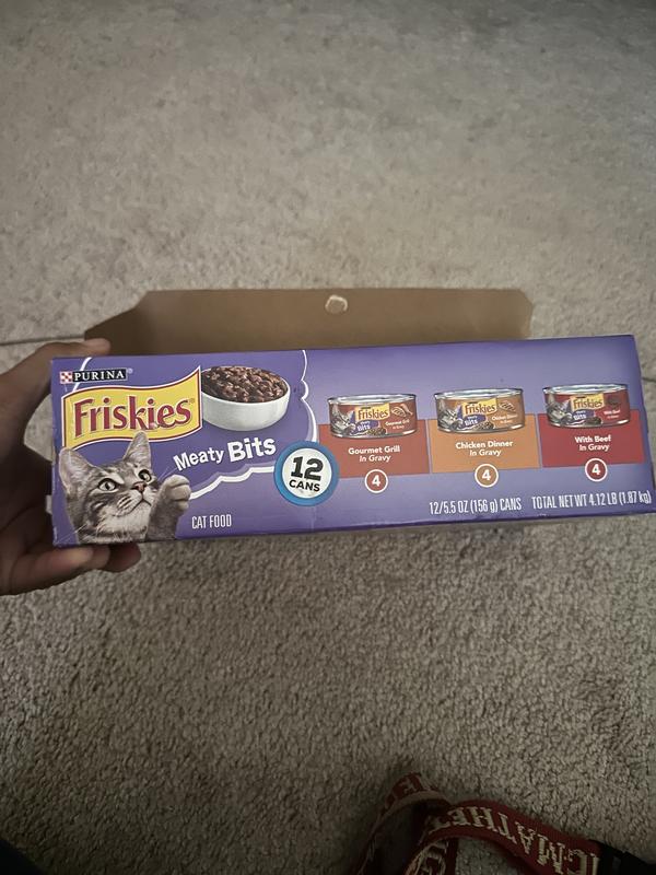 FRISKIES Meaty Bits Variety Pack Canned Cat Food 5.5 oz case of 24 Chewy