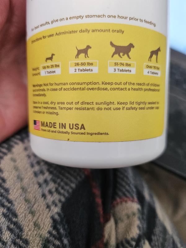 My dog would need to take 8 tablets, not 3