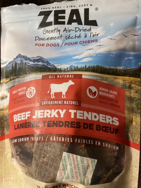 ZEAL Gently Air-Dried All-Natural Grain-Free Beef Jerky Tenders