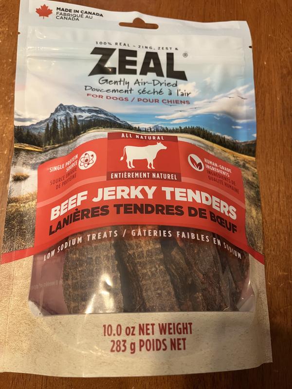 ZEAL Gently Air-Dried All-Natural Grain-Free Beef Jerky Tenders