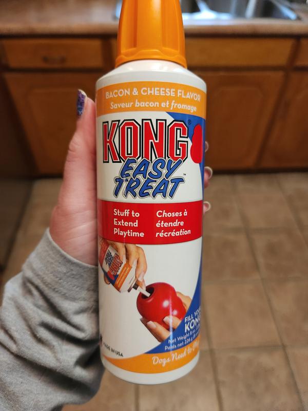 KONG Stuff N Easy Treat Bacon Cheese Recipe 8 oz bottle Chewy