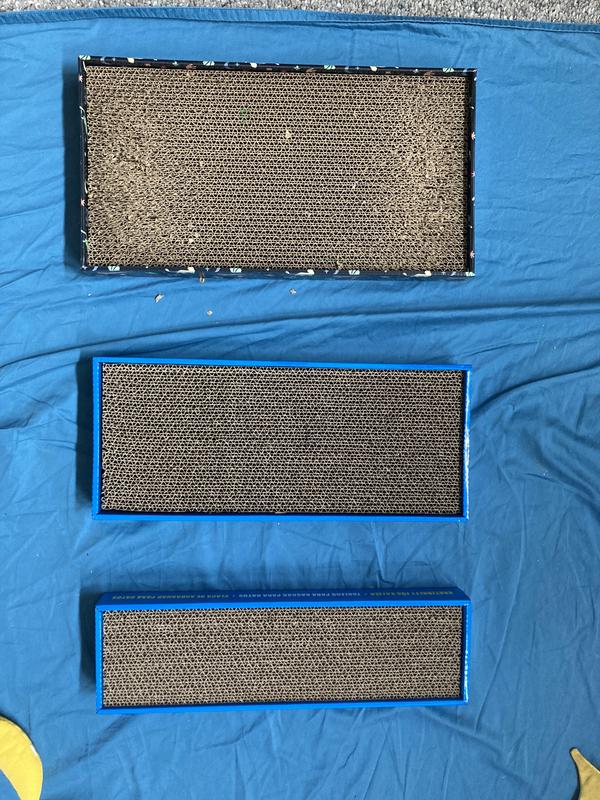 Regular size consumer expects is the top scratcher, the lower two are this brand