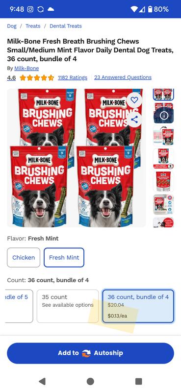 13¢ each really makes it seem like there should be 4 bags of 36, not 36 total