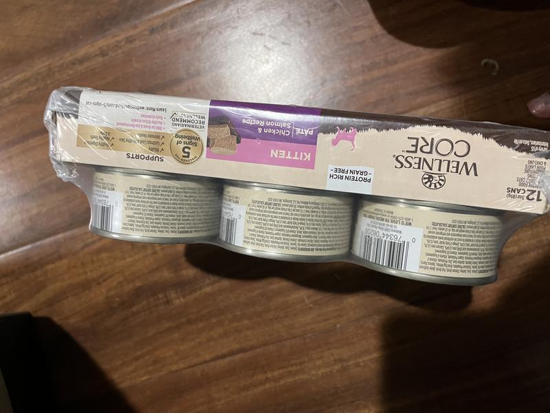 WELLNESS CORE Kitten Chicken & Salmon Natural Grain-Free Pate Wet Cat
