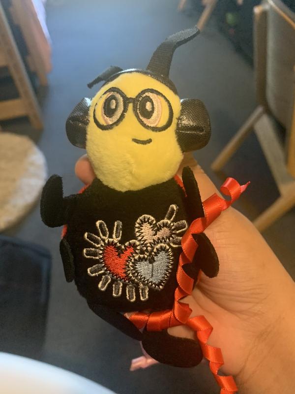 FRISCO Valentine Jammin' Ladybug Plush Cat Toy with Catnip