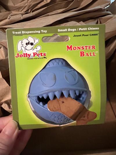 Jolly Pets Monster Ball Dog Toy 3 5 In