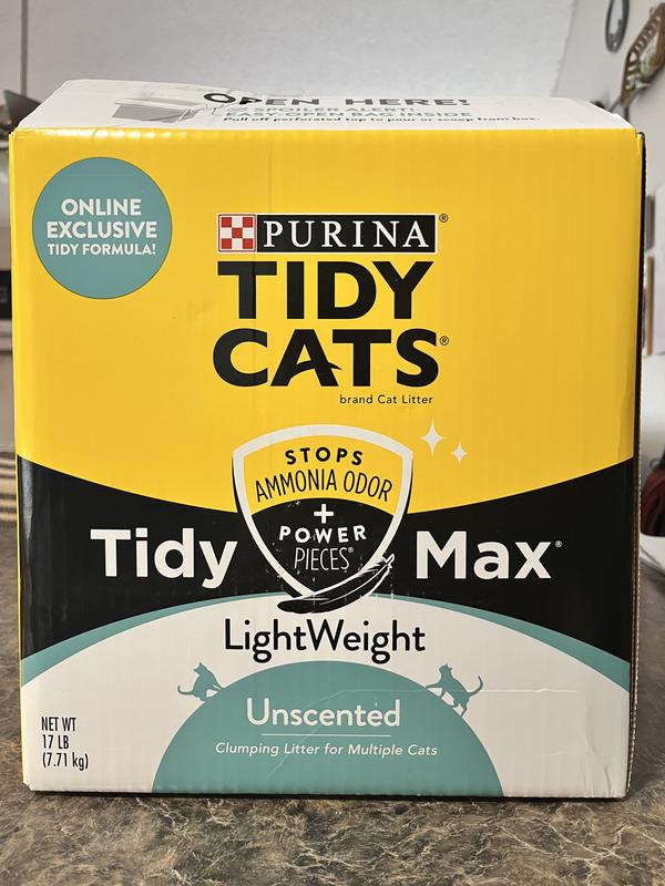 TIDY MAX Lightweight Unscented Cat Litter 17 lb box Chewy