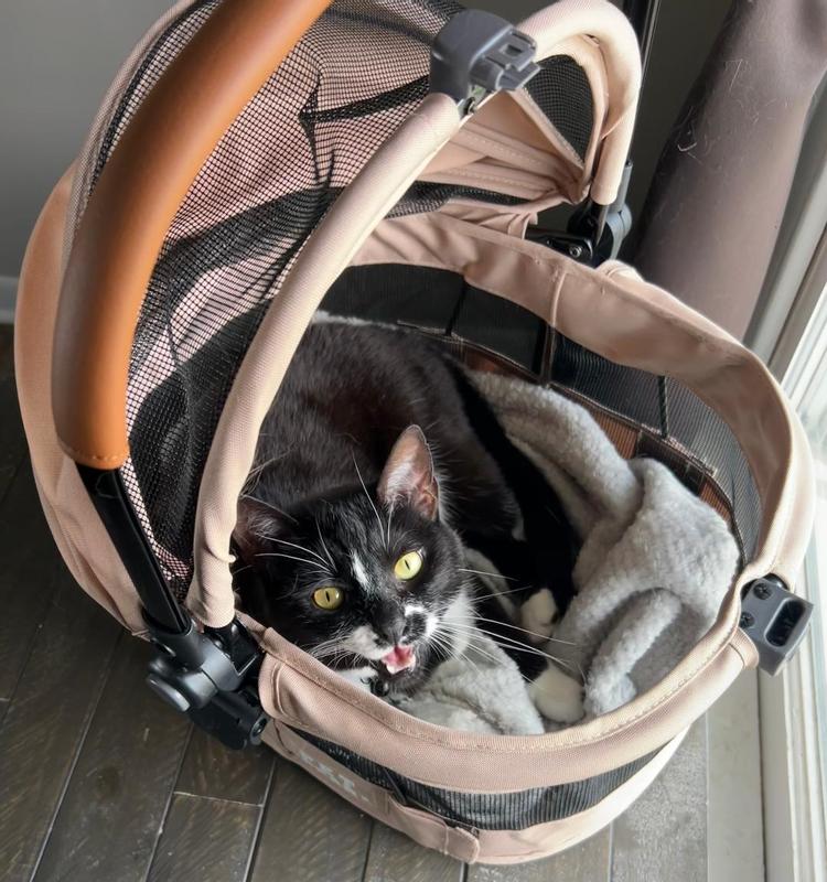 Smiling after testing it out for the first time