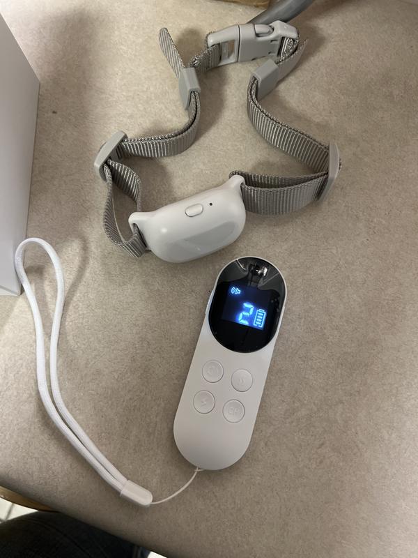 PETDIARY T200 Waterproof Remote Dog Training Collar, White