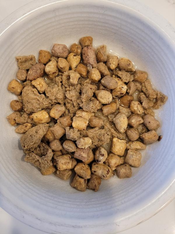 Rehydrated with double the water suggested. Dogs loved it!