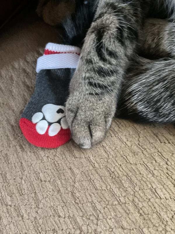 FRISCO NonSkid Dog Socks, Heather Gray, Size 3