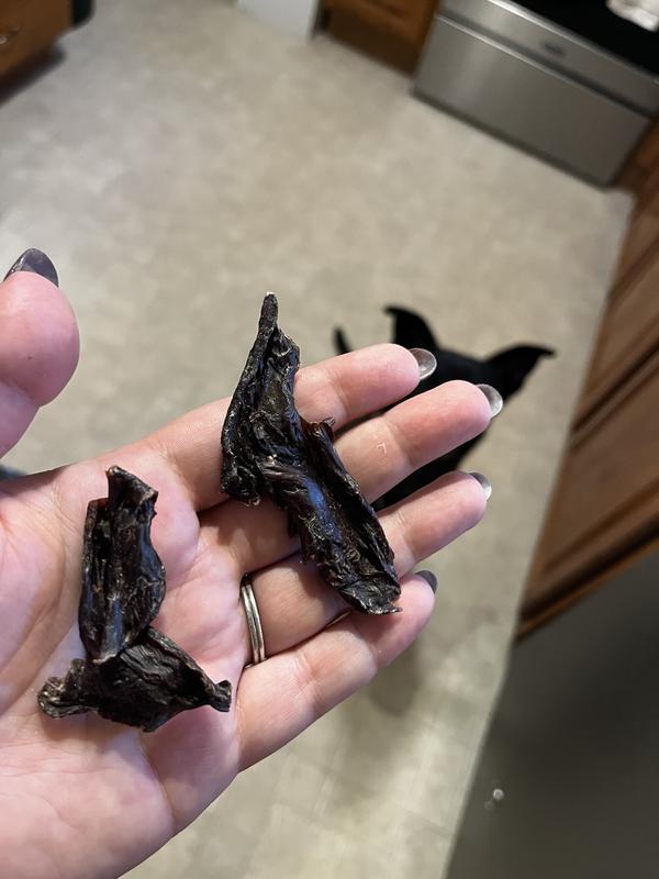 Fairly large pieces out of the bag