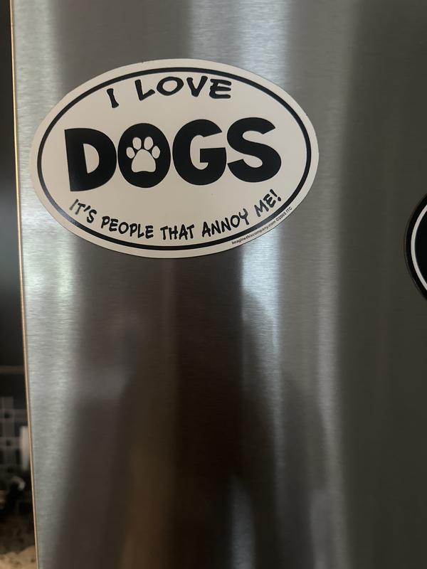 : Imagine This Company I Love My Breed Bone Shaped Pet Magnet...