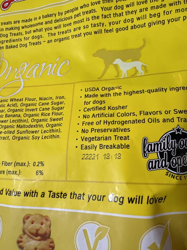 GRANDMA LUCY'S Organic Pumpkin Oven Baked Dog Treats, 14oz bag