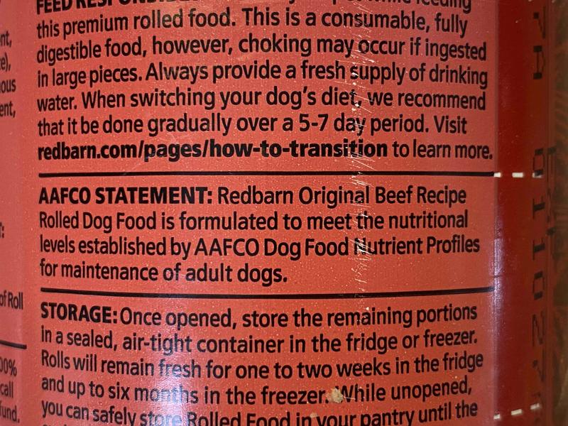 Nutrition packaging statement - "adult maintenance"