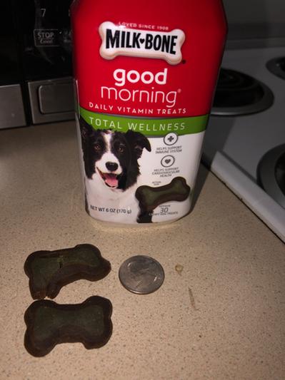 MILK BONE Good Morning Total Wellness Daily Vitamin Dog Treats reviews Chewy