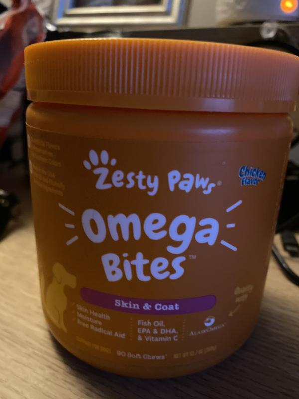 Zesty paws omega bites skin hot sale & coat