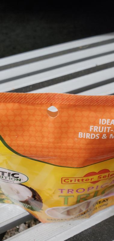 Close-up of the hole showing the issue as