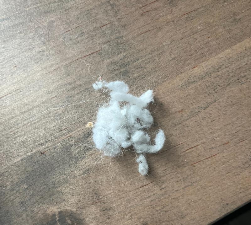 Mat sheds fibers after each use