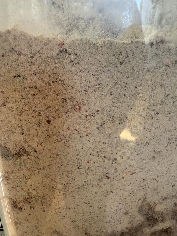 90% or greater of the bag was powdered food