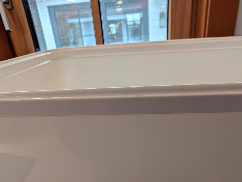 Not rough edges of very flimsy plastic