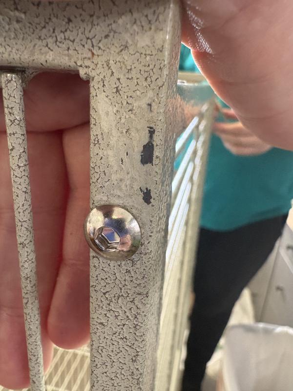 Missing powder coating