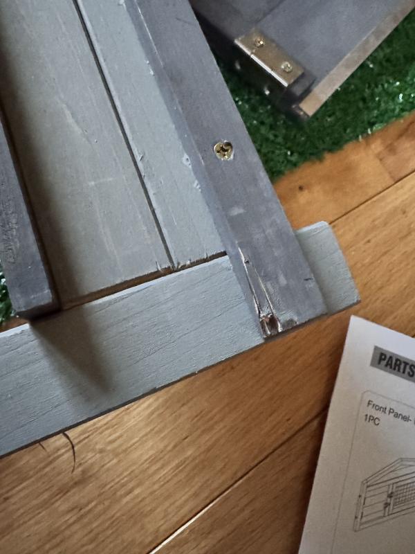 Damaged upon opening